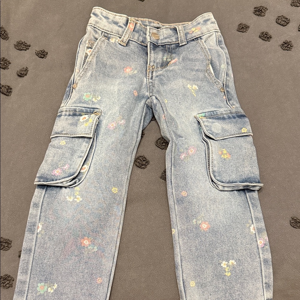 Joe’s Jeans Toddler Floral Denim Cargo Pants
